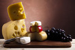 Cheeses with grapes Cheeses with grapes