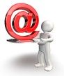Email auf dem Silbertablett