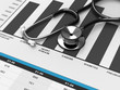 Stethoscope, chart, diseases, medical, healthcare, insurance