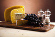 Cheese and grapes