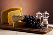 Cheese and grapes