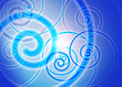 spirale blu