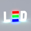 LED icon 3d LED icon 3d