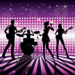 music band on stage vector music band on stage vector