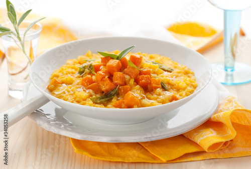 Photo: pumpkin risotto pumpkin risotto
