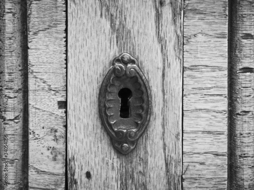 Photo: Old Cabinet Keyhole Old Cabinet Keyhole