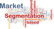 Market segmentation background concept