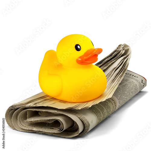 Illustration: Zeitungsente Zeitungsente