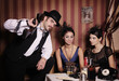 Gangsters playing cards.