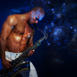 Man playing sax Man playing sax