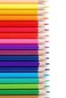 Row of colored pencils