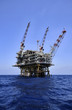 Italy, Sicily, Mediterranean Sea, offshore oil platform Italy, Sicily, Mediterranean Sea, offshore oil platform