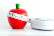 Measure around the waist line measure the apple
