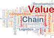 Value chain background concept