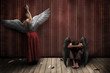 Photo en ligne au meilleur prix Two angels, man and woman