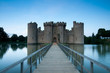 Bodiam Castle at down, East Sussex, UK