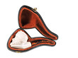 meerschaum pipe, isolated on white, shallow depth of field