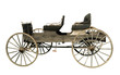 vintage buggy on a white background vintage buggy on a white background