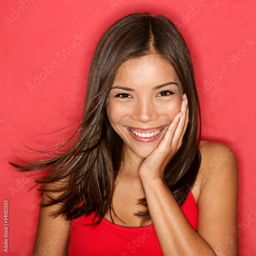 Photo: smiling young woman cute smiling young woman cute