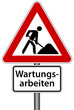 Wartungsarbeiten Schild Baustelle Webseiter Reparatur