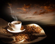 Steaming cup of coffee Steaming cup of coffee