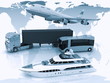 types of transport on a background map of the world types of transport on a background map of the world