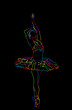 Stylized ballerina