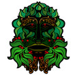 forest face isolated spirit forest face isolated spirit