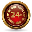 24h - Button gold rot