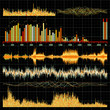Sound waves set. Music background. EPS 8 Sound waves set. Music background. EPS 8
