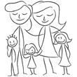 Familie mit Kindern