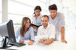Group of young people in training course