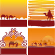 desert vector labels