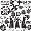Elements for designing primitive art