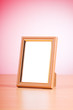 Wooden picture frames on the gradient background Wooden picture frames on the gradient background