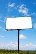 Billboard with a copy space at a field Billboard with a copy space at a field