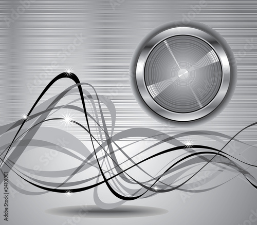 Illustration: Abstract background with button. Abstract background with button.