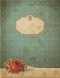 vintage background or greeting card with stained paper and rose vintage background or greeting card with stained paper and rose