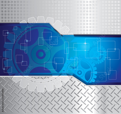 Illustration: Abstract background with gear. Abstract background with gear.