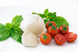 mozzarella, cherry tomatoes and basil mozzarella, cherry tomatoes and basil