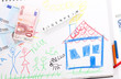 eigenheim geld kinderbild haus eigenheim geld kinderbild haus