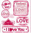 I love you stamps