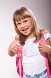 first grader girl
