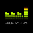 Logo music factory # Vector