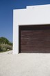 Closed door of a garage
