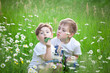 Children playing in field Children playing in field