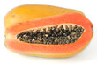 Papaya fruit isolated on white background. Papaya fruit isolated on white background.