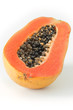 Half Papaya fruit isolated on white background. Half Papaya fruit isolated on white background.