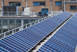 Solar panels at solar power plant