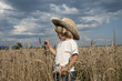 Photo: Blond boy in a field Blond boy in a field